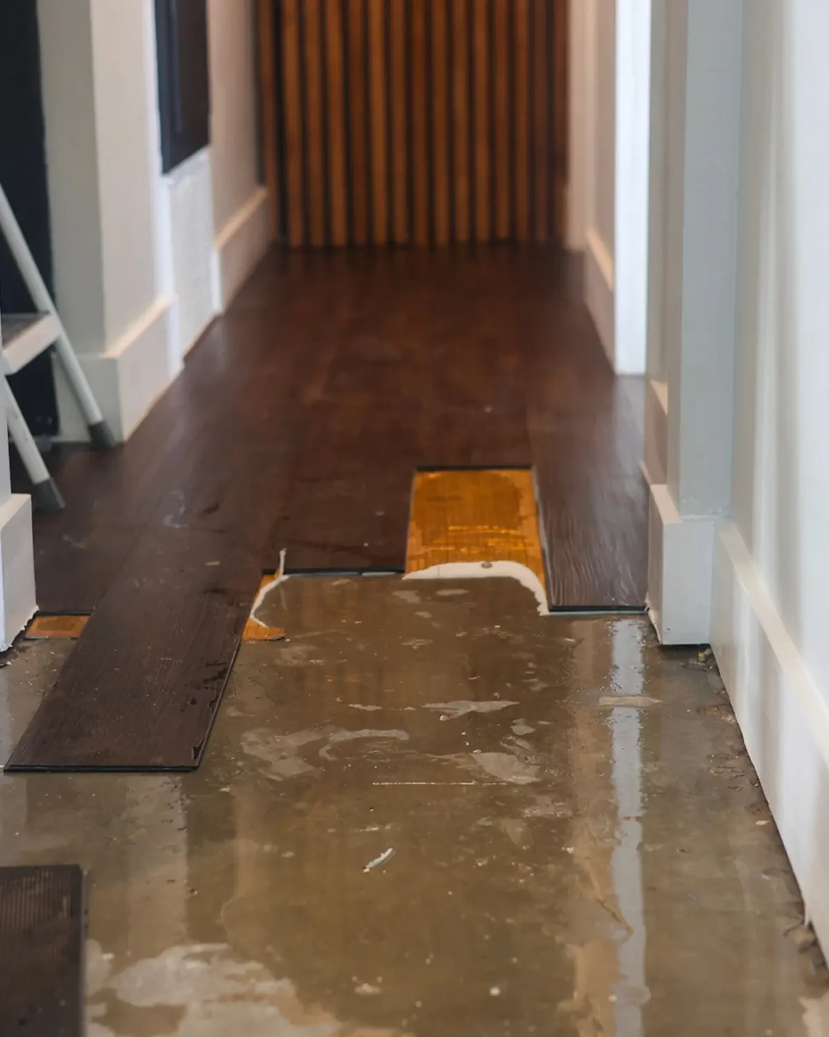 Restoration services for water damage of a residential home
